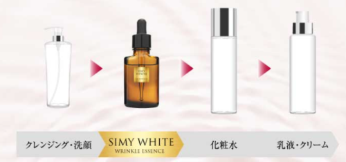 シミーホワイトリンクルエッセンスの使い方